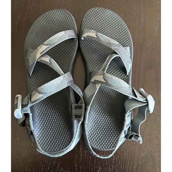 Chaco ZX2 Sandals Women Blue Camo Camouflage Strappy Outdoors Waterproof Sz 9 - Picture 4 of 10